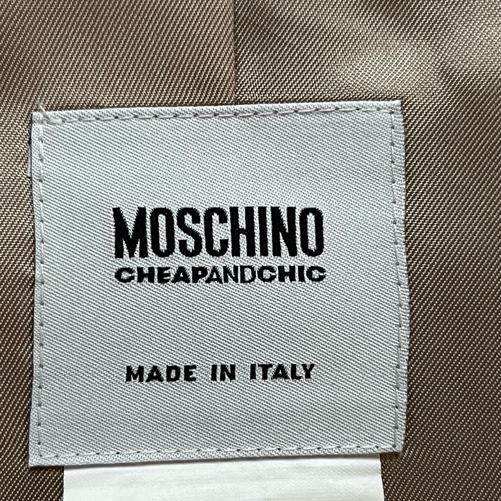 Moschino Beige Blazer with Floral Embroidery size 8 - Picture 5 of 11
